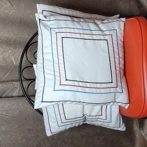 Set of 3 (three) minimalist striped pillows 18x18